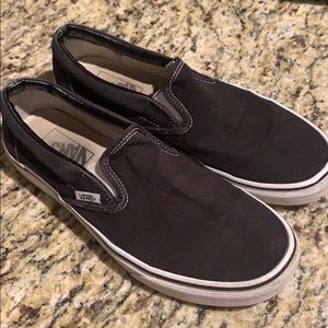 Black slip on vans
